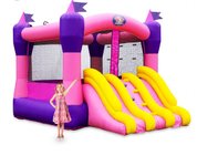 inflable doble rosa